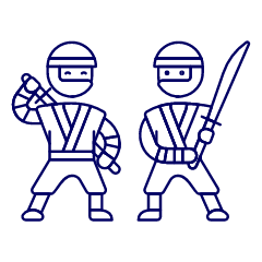 Ninja Training 2 Illustration from UX Line Set