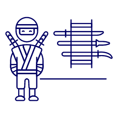 Ninja Weapons 1 Illustration from UX Line Set