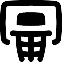 Basketball Hoop Icon from Flex Remix Set