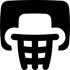 Basketball Hoop Icon from Flex Solid Set