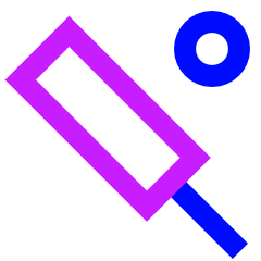 Cricket Icon from Sharp Neon Set