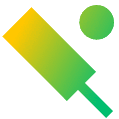 Cricket Icon from Sharp Gradient Set