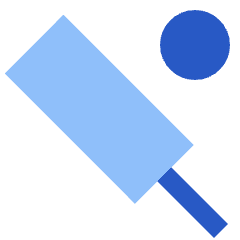 Cricket Icon from Sharp Flat Set