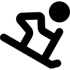 Downhill Skiing Icon from Core Solid Set