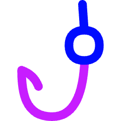 Fishing Phishing Icon from Flex Neon Set