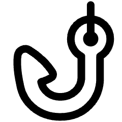 Fishing Phishing Icon from Plump Line Set