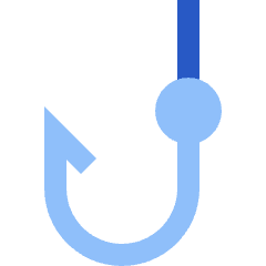 Fishing Phishing Icon from Sharp Flat Set