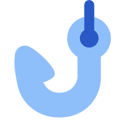 Fishing Phishing Icon from Plump Flat Set
