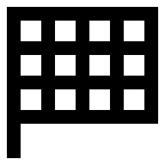Flag Score Icon from Sharp Line Set