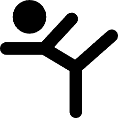 Gymnastics Icon from Core Solid Set