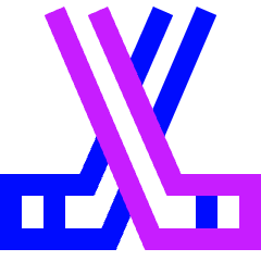 Hockey Icon from Sharp Neon Set