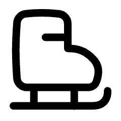 Ice Skating Icon from Plump Line Set