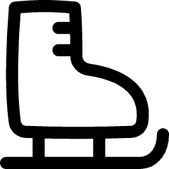 Ice Skating Icon from Flex Line Set