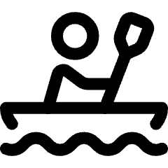 Kayaking Icon from Core Line Set