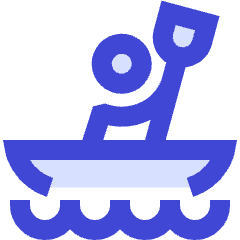 Kayaking Icon from Sharp Duo Set
