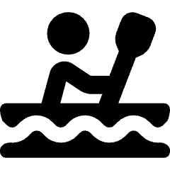Kayaking Icon from Core Solid Set