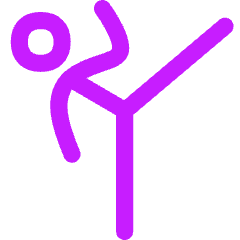 Martial Arts Icon from Flex Neon Set