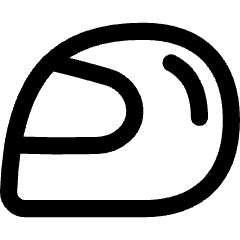 Motorsports Helmet Icon from Flex Line Set