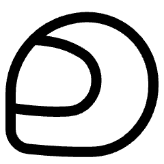 Motorsports Helmet Icon from Plump Line Set