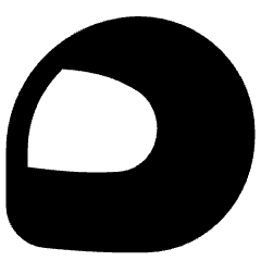 Motorsports Helmet Icon from Plump Solid Set