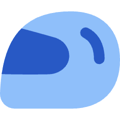 Motorsports Helmet Icon from Flex Flat Set