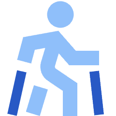 Nordic Walking Icon from Sharp Flat Set