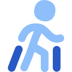Nordic Walking Icon from Flex Flat Set