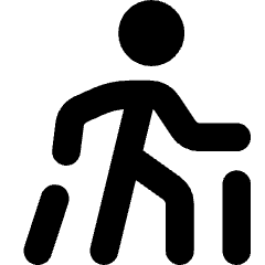 Nordic Walking Icon from Core Solid Set