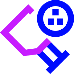 Pickleball Icon from Sharp Neon Set