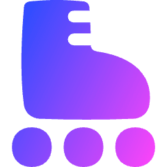Roller Skating Icon from Flex Gradient Set