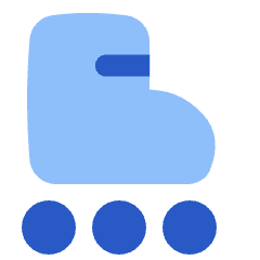 Roller Skating Icon from Plump Flat Set