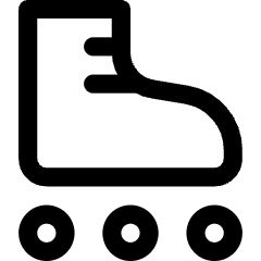 Roller Skating Icon from Core Line Set