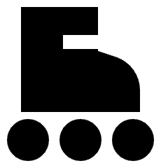 Roller Skating Icon from Sharp Solid Set