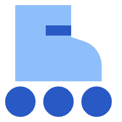 Roller Skating Icon from Sharp Flat Set