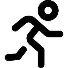 Running Icon from Micro Line Set