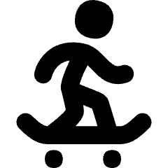 Skateboarding Icon from Flex Solid Set