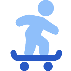 Skateboarding Icon from Plump Flat Set