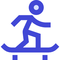 Skateboarding Icon from Sharp Duo Set