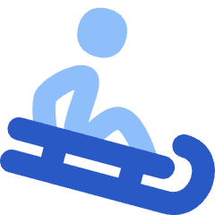 Sledding Icon from Flex Flat Set