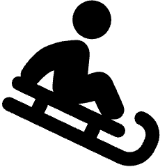 Sledding Icon from Plump Solid Set