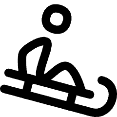 Sledding Icon from Flex Line Set