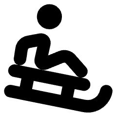 Sledding Icon from Core Solid Set