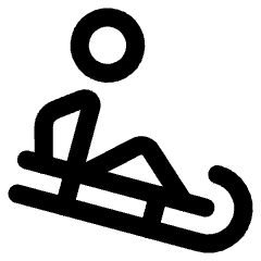 Sledding Icon from Core Line Set