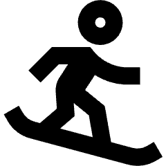 Snowboarding Icon from Sharp Remix Set