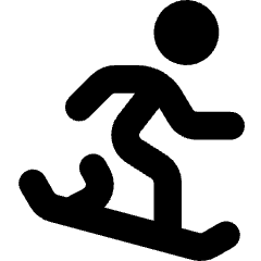 Snowboarding Icon from Core Solid Set