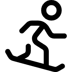 Snowboarding Icon from Core Line Set