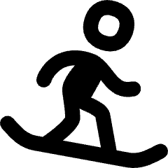 Snowboarding Icon from Flex Remix Set