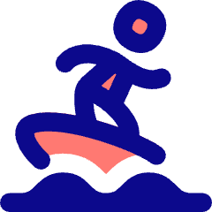 Surfing Icon from Flex Pop Set