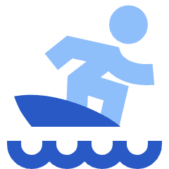 Surfing Icon from Sharp Flat Set