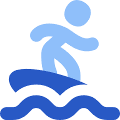 Surfing Icon from Flex Flat Set